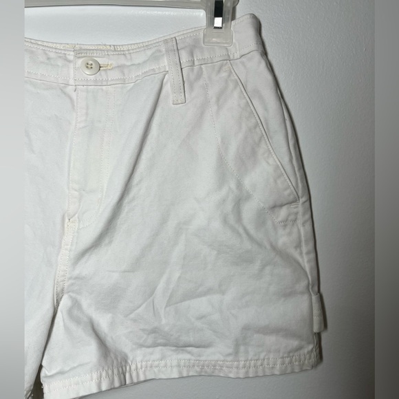 VANS Women's Size 26 Marshmallow High Rise Denim Ground Work Shorts - Picture 3 of 10